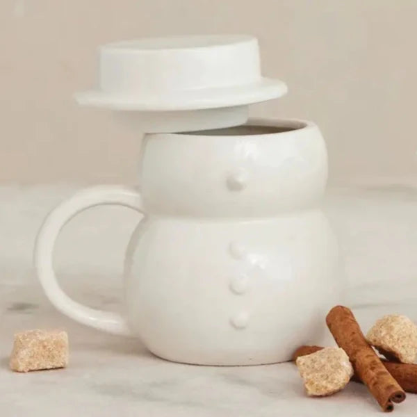 Snowman Mug with Hat Lid | Holiday