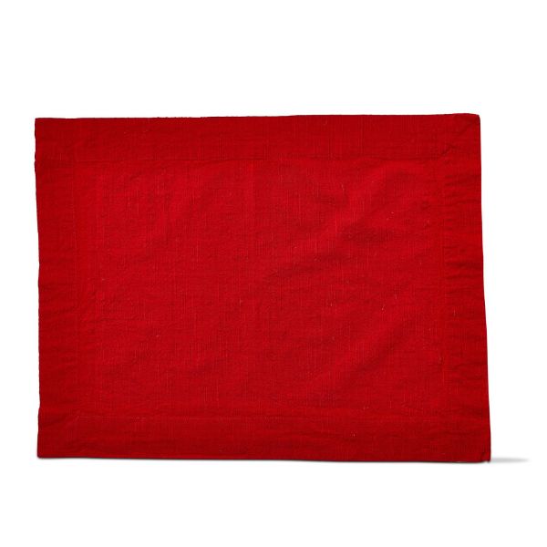 Slub Red Placemats | Red