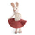 Big White Bunny with Rose Skirt