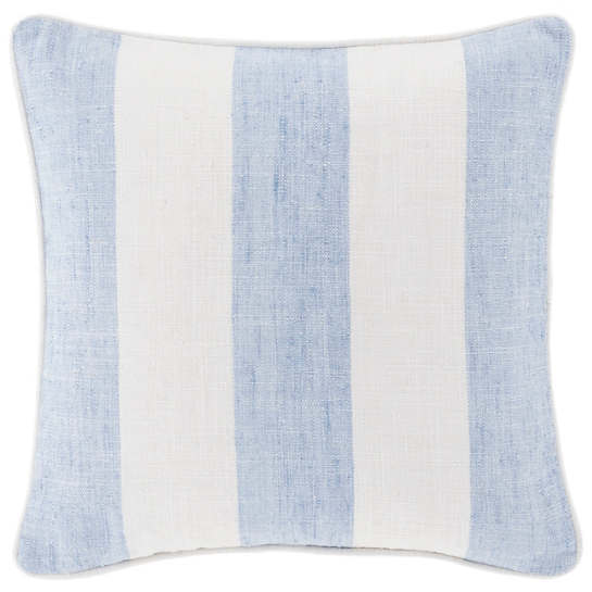 Stripe blue and white pillow 