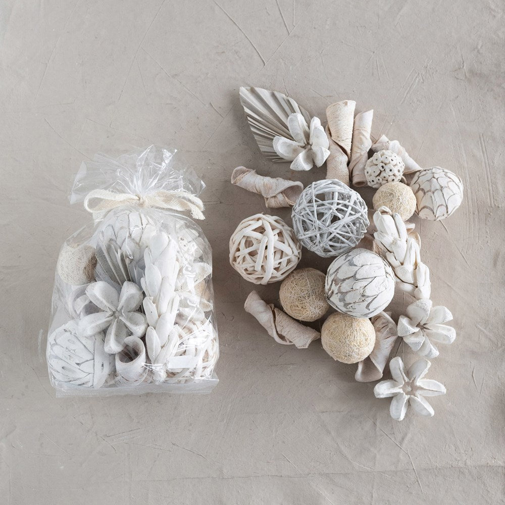 Dried Natural Organic Mix with Whitewash Finish