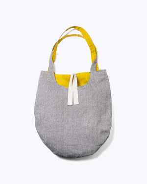 grey reversible large tote bag 