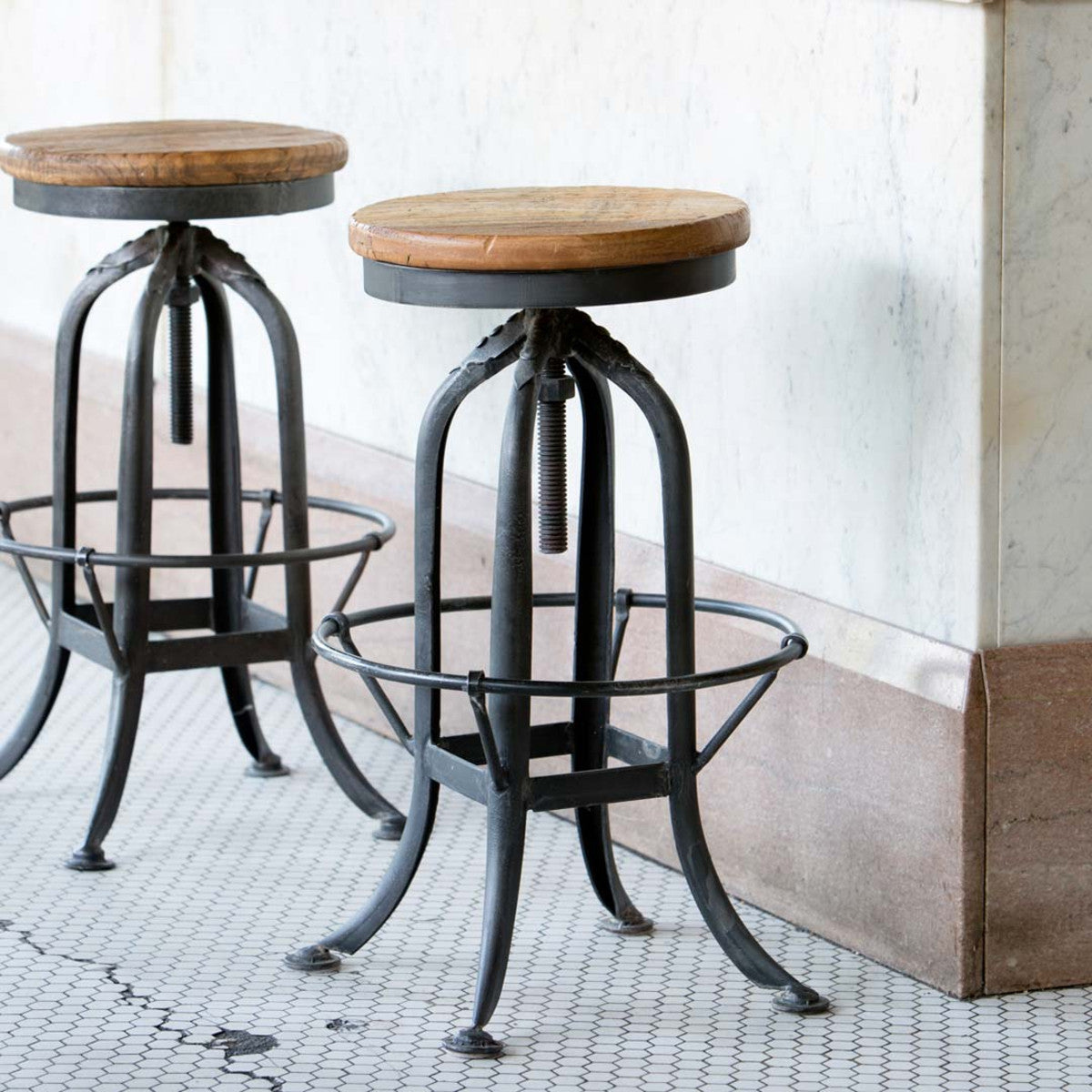 Industrial Factory Stool - Northlight Interiors, Inc.