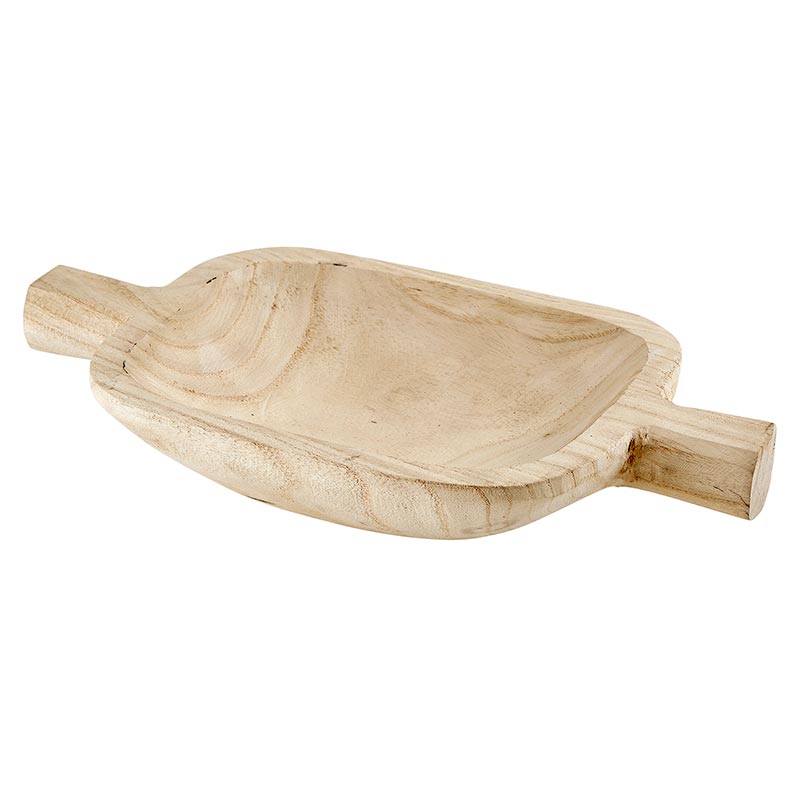 decorative natural paulownia wood tray