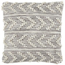 White and grey pillow 