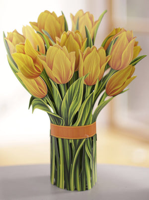 Yellow Tulip | Pop Up Card