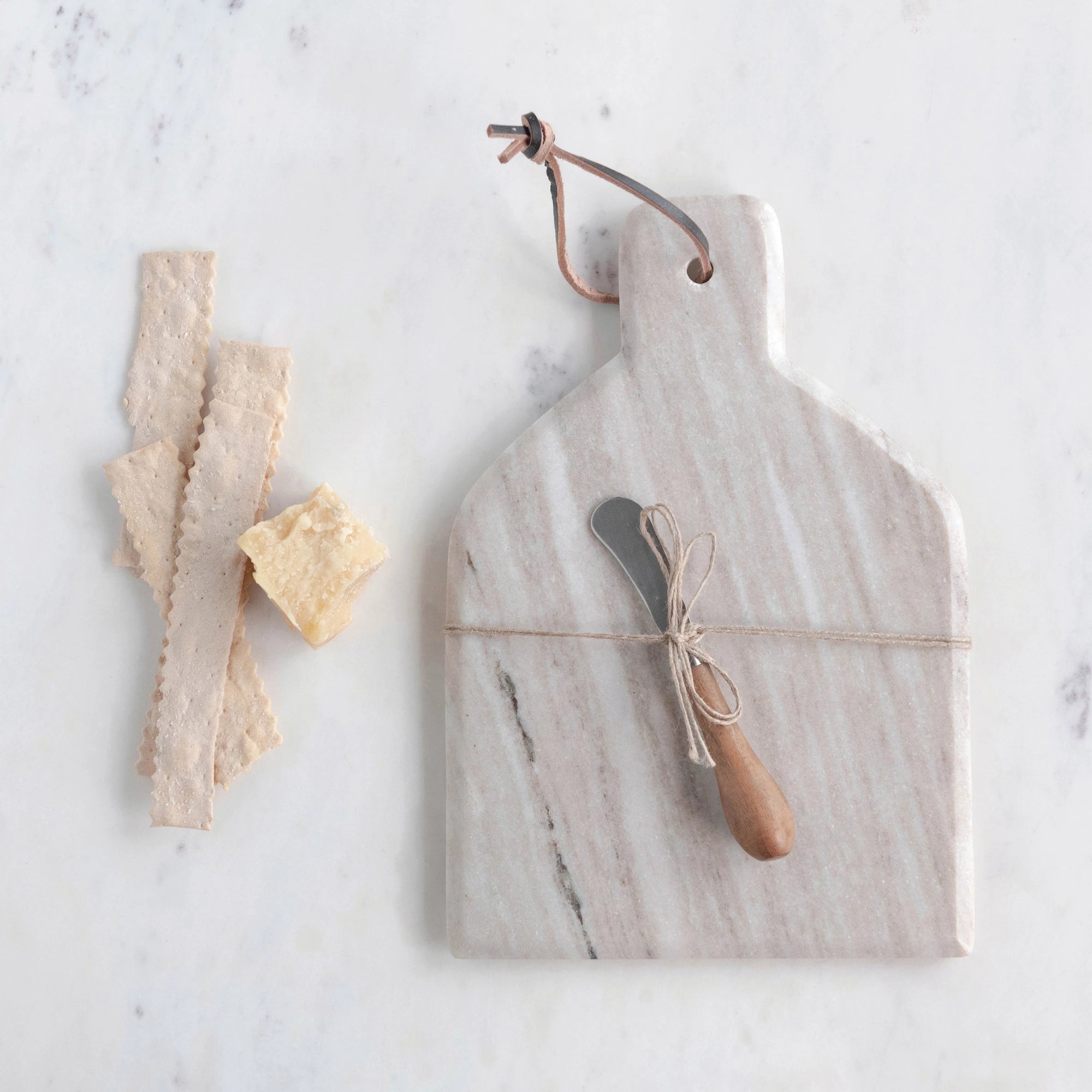 Marble Cheese Board and Spreader