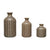 Embossed Stoneware Vase Collection