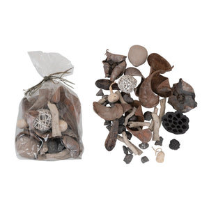 Dried Natural Organic Pods in Bag