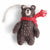 Grey Bear with Red Scarf
