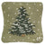 Green Christmas tree pillow 