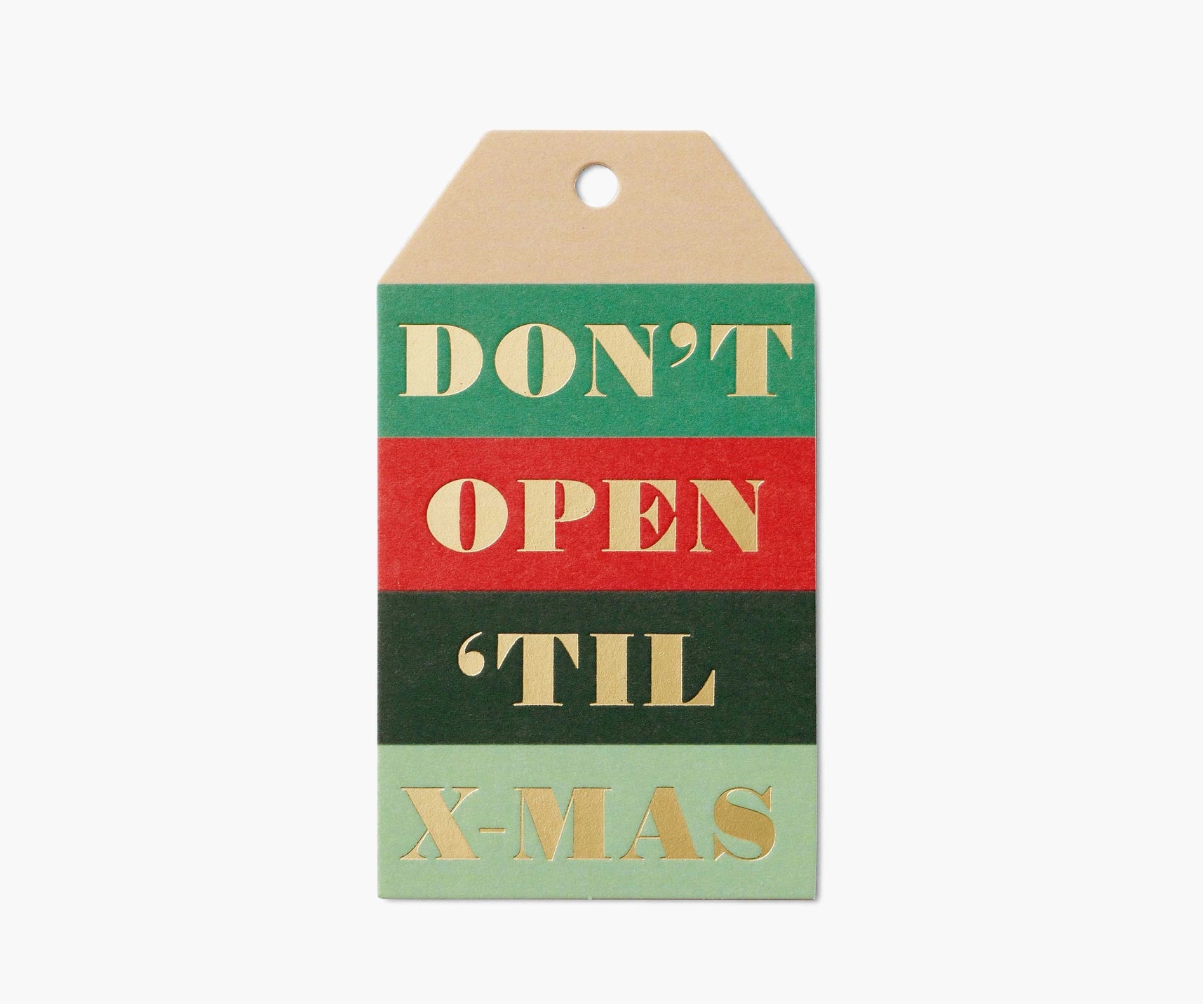 "Don't Open 'Til Xmas" Gift Tag