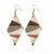 Ivory Bronze Grey Side Angles Diamond Luxe Earrings | Ink + Alloy
