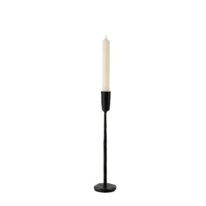 medium black iron candle holder