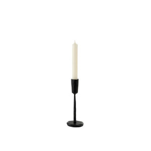 small black iron candle holder